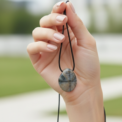 Collar quiastolita perita 3 cm