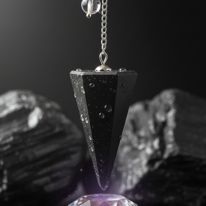 Pendulo shungit 3-4 cm