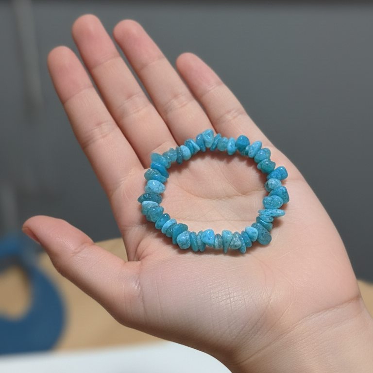 Pulsera apatito azul chip