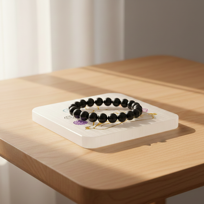 Placa recarga selenita 7 chakras 8 cm