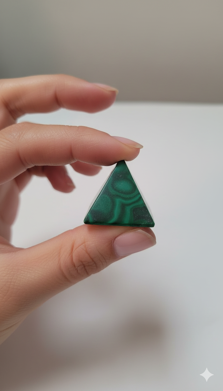 Piramide malaquita 2 cm