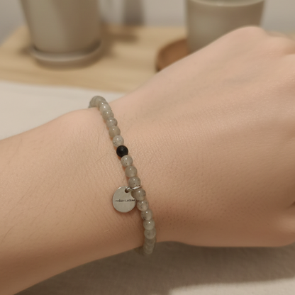 Pulsera labradorita bolas 4mm