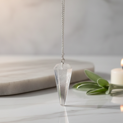 Pendulo cuarzo cristal 3-4 cm