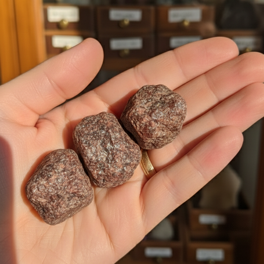 Pack 3 piedras Granate en bruto - Vitalidad y Pasión