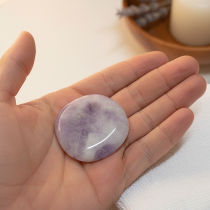 Energía de serenidad y claridad mental (piedra chakra amatista 3-4 cm)