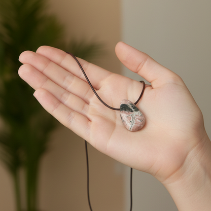 Collar rodocrosita perita 3-4 cm