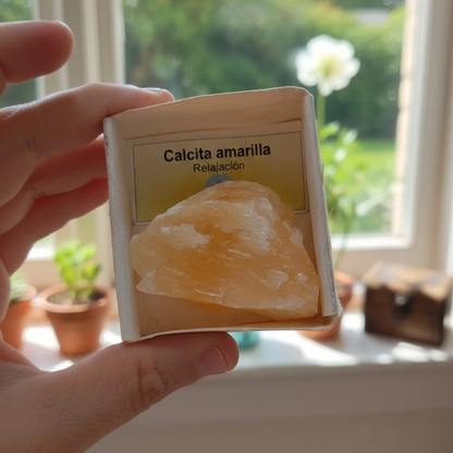 Calcita Naranja en bruto 5-6 cm