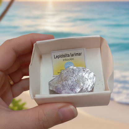 Lepidolita Mica Larimar 3-4 cm