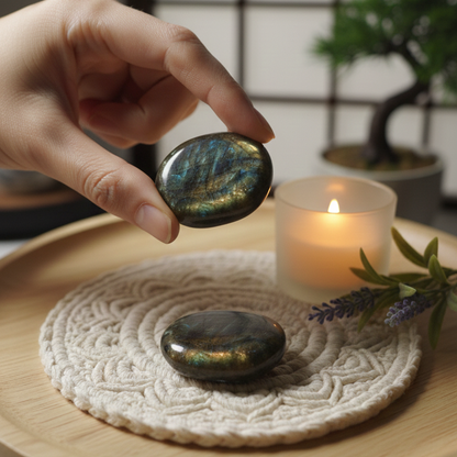 Energía que despierta tu conciencia (piedra chakra labradorita 3-4 cm)