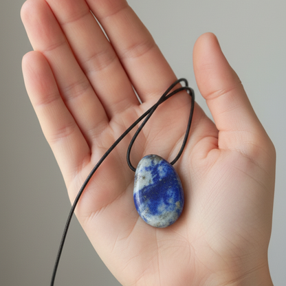 Collar perita lapislazuli 3-4 cm