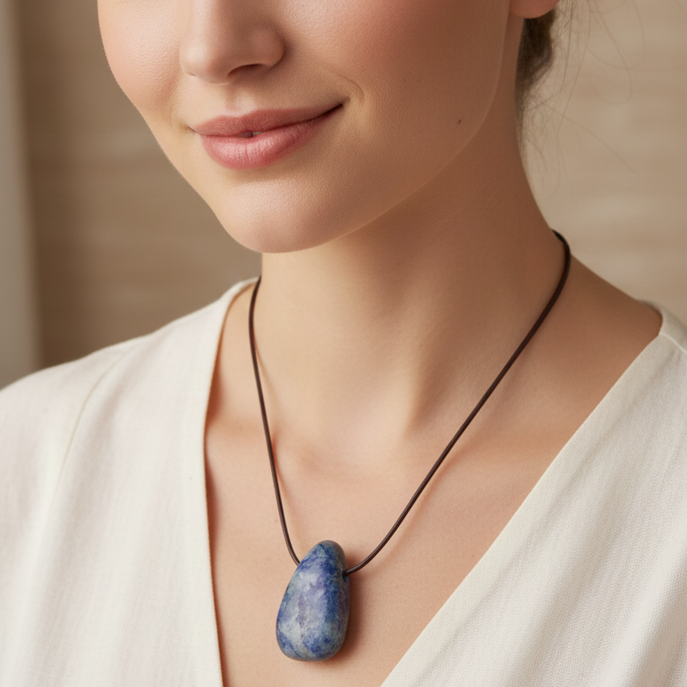 Collar Sodalita perita 3-4 cm