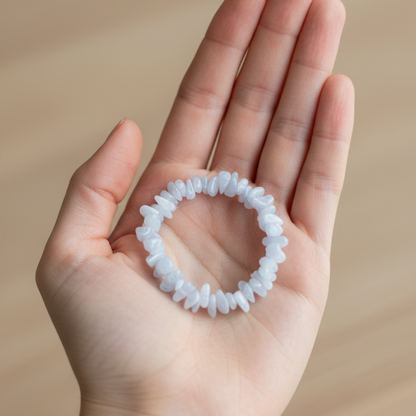 Pulsera calcedonia chip