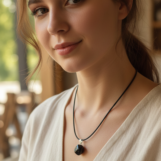 Collar onix rodado 1-2 cm