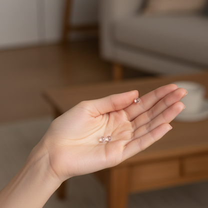 Pendientes plata de ley Cuarzo bola