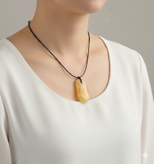 Collar calcita pacificador 3-4 cm