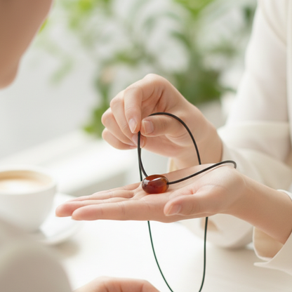 Collar carneola perita 3-4 cm