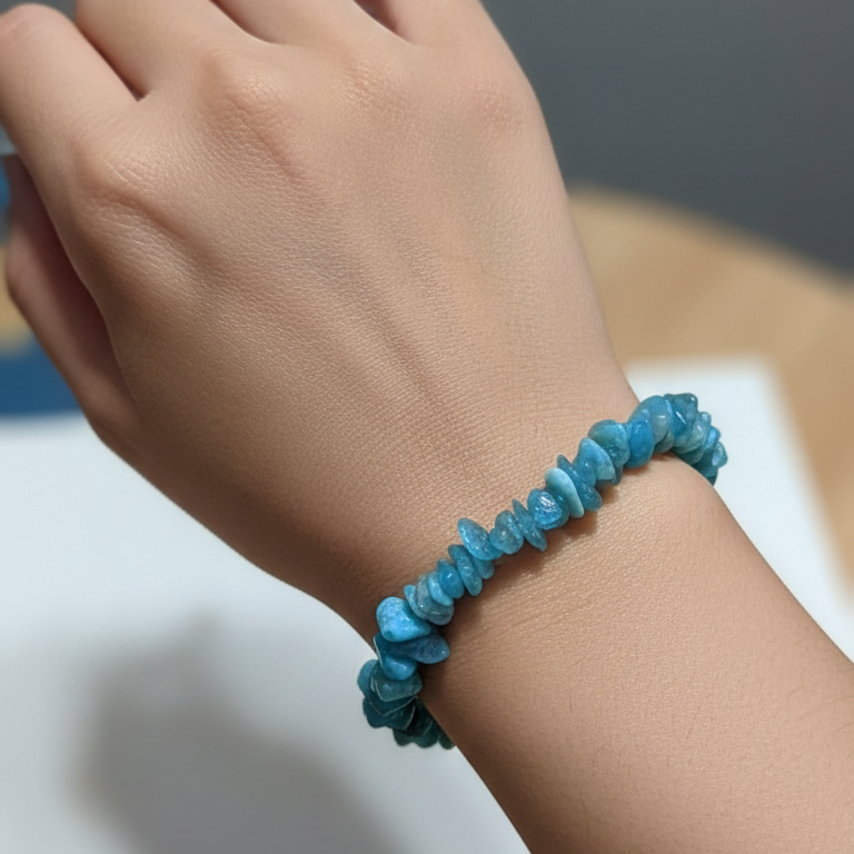 Pulsera apatito azul chip