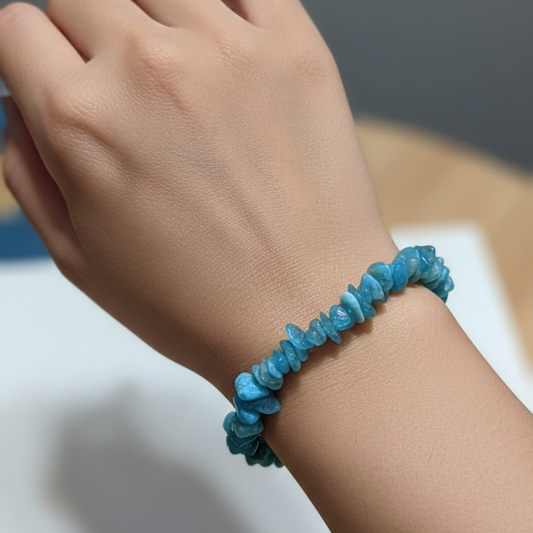 Pulsera apatito azul chip