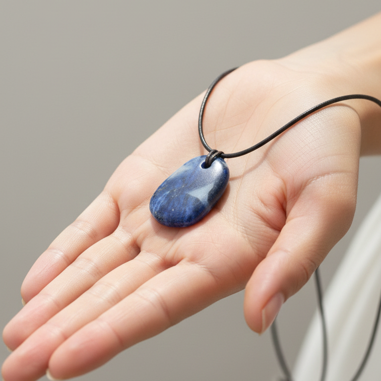 Collar Sodalita pacificador 3-4 cm