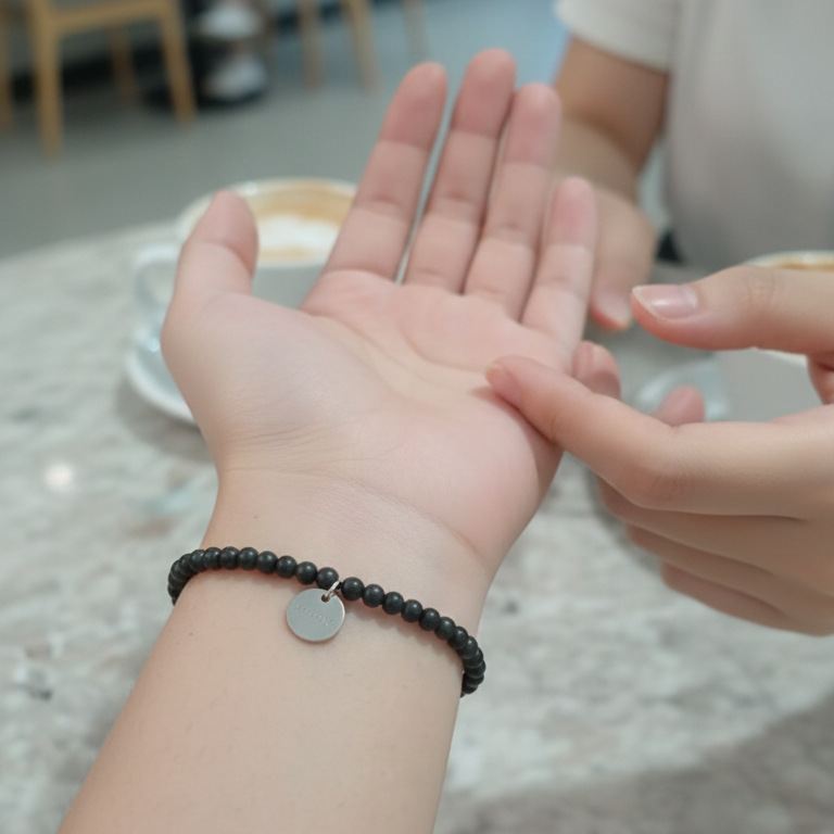 Pulsera Shungit bolas 4mm