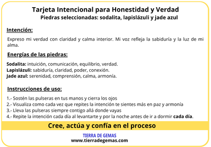 Honestidad y Verdad - Pack 3 pulseras poderosas
