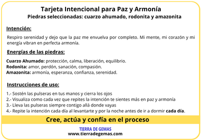 Paz y Armonía - Pack 3 pulseras poderosas