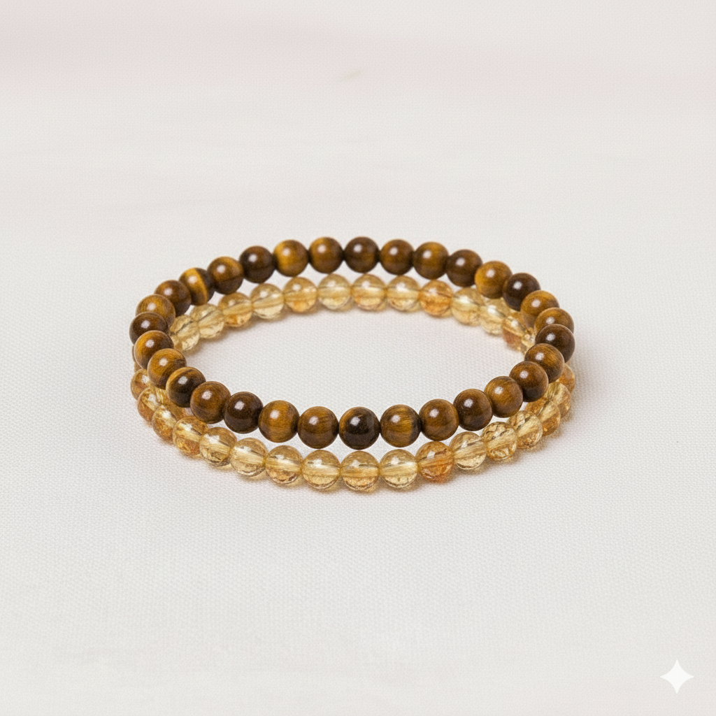 Abundancia activa siempre contigo - Pack 2 pulseras poderosas