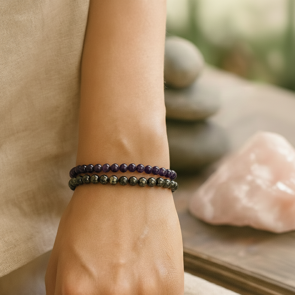 Energía elevada, riqueza activada - Pack 2 pulseras poderosas