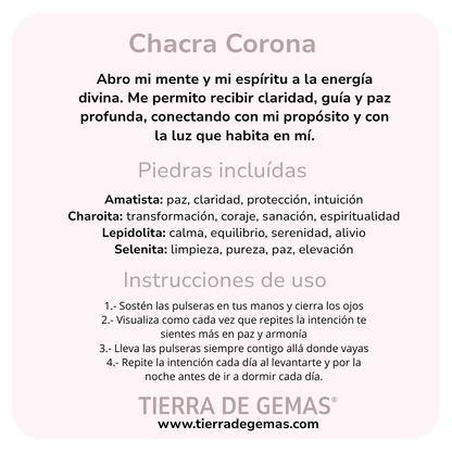 Chakra Corona - Set 4 pulseras