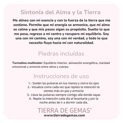 Sintonía del Alma y la Tierra (Pulsera bolas 4mm)