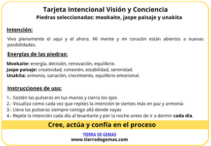 Visión y Conciencia - Pack 3 pulseras poderosas