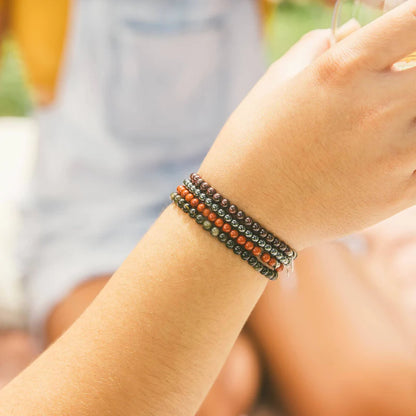 Chakra Raiz - Set 4 pulseras