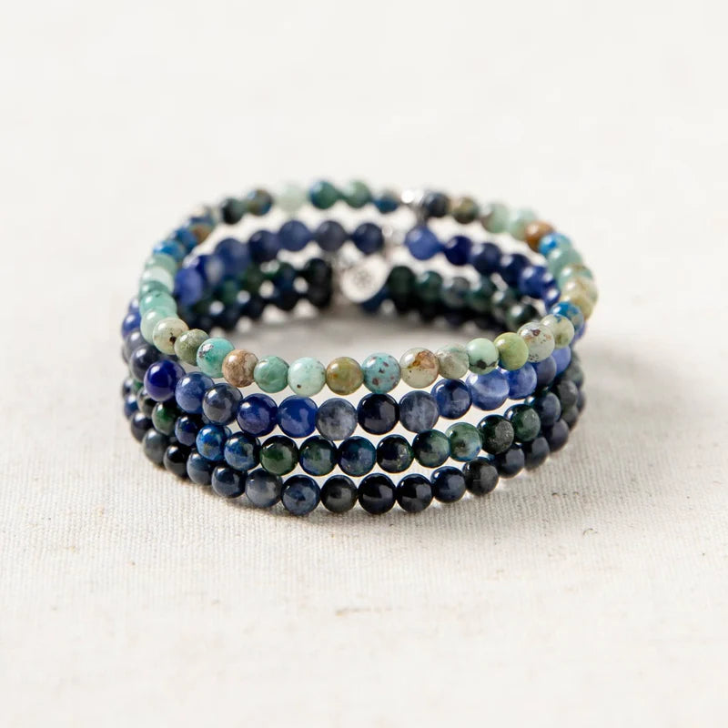 Chakra Tercer Ojo - Set 4 pulseras