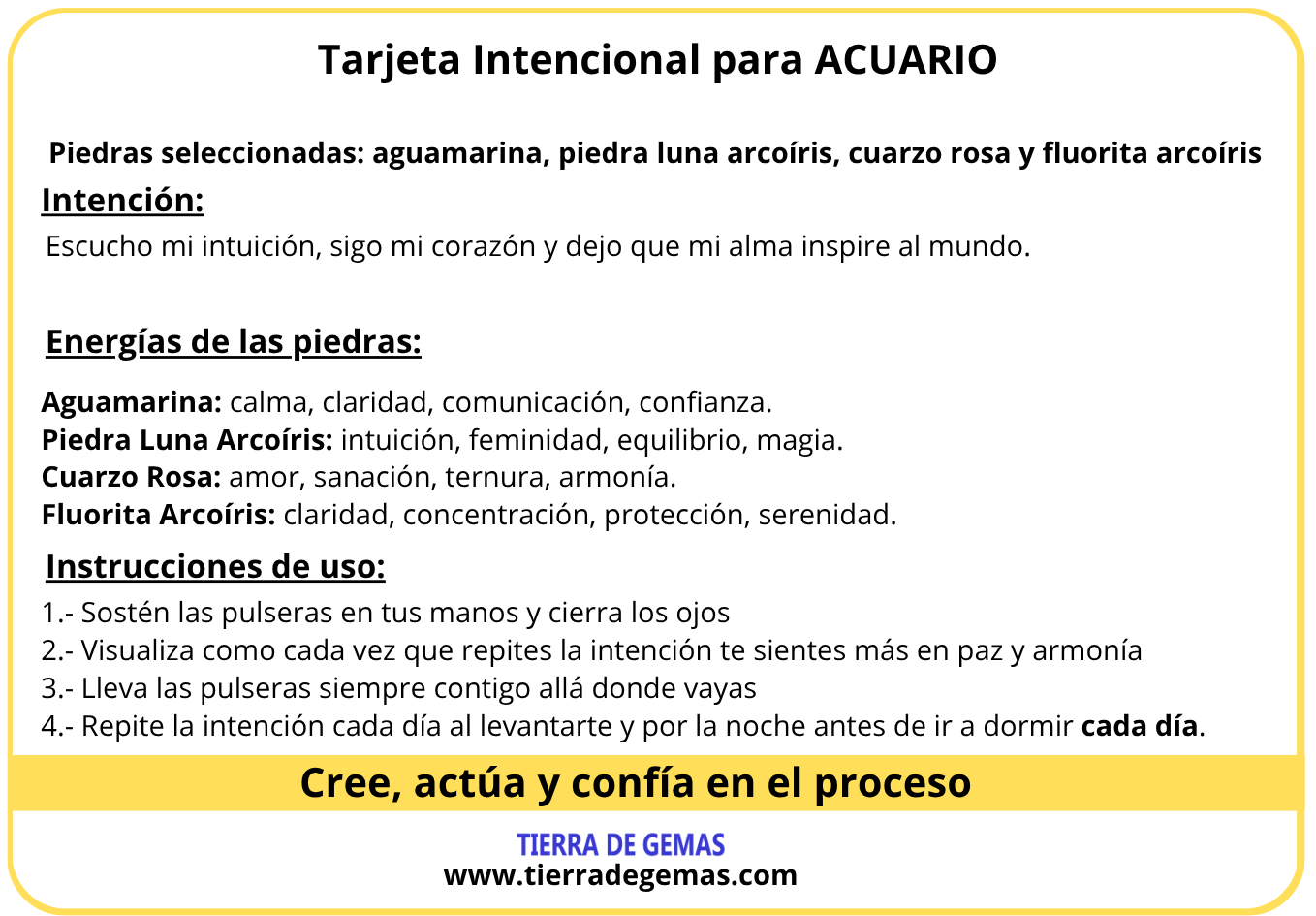 Set Pulseras Acuario