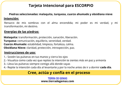 Set Pulseras Escorpio