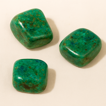 Pack 3 piedras Crisocola - Calma y Comunicación