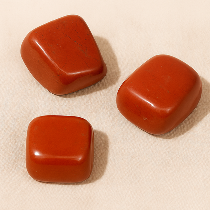 Pack 3 piedras Jaspe Rojo - Vitalidad y Protección