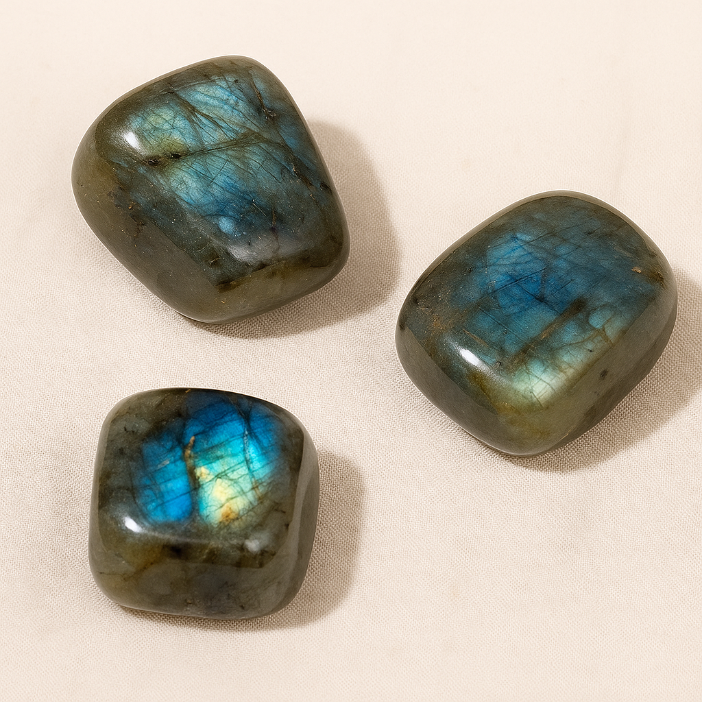 Pack 3 piedras Labradorita - Intuición y Protección