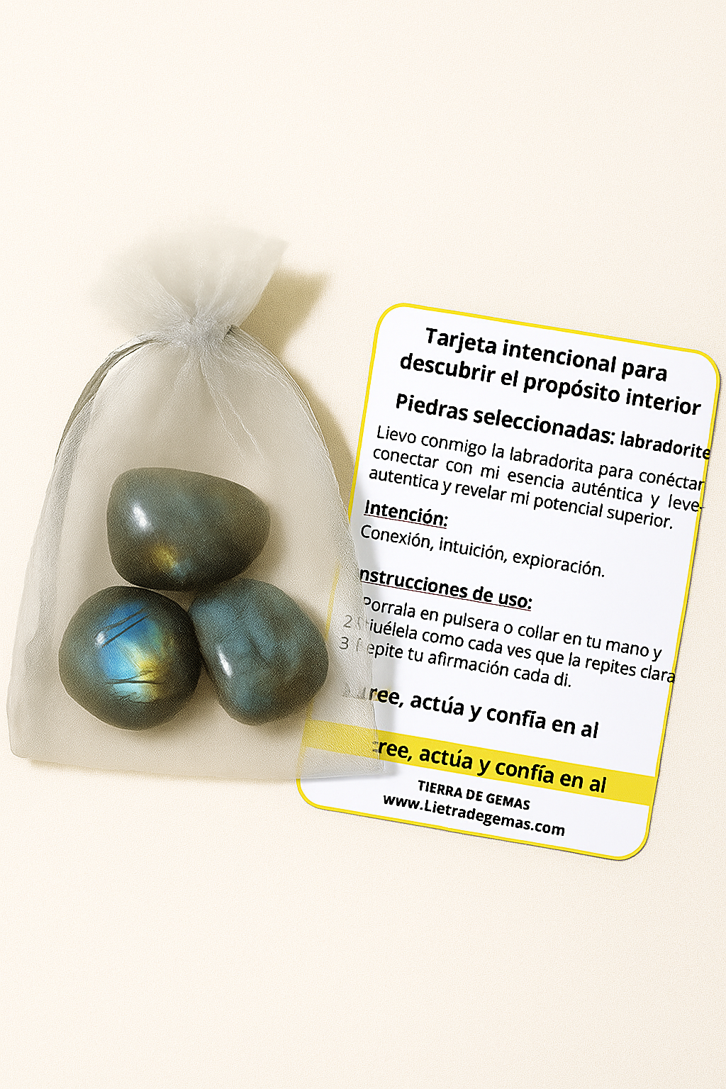 Pack 3 piedras Labradorita - Intuición y Protección