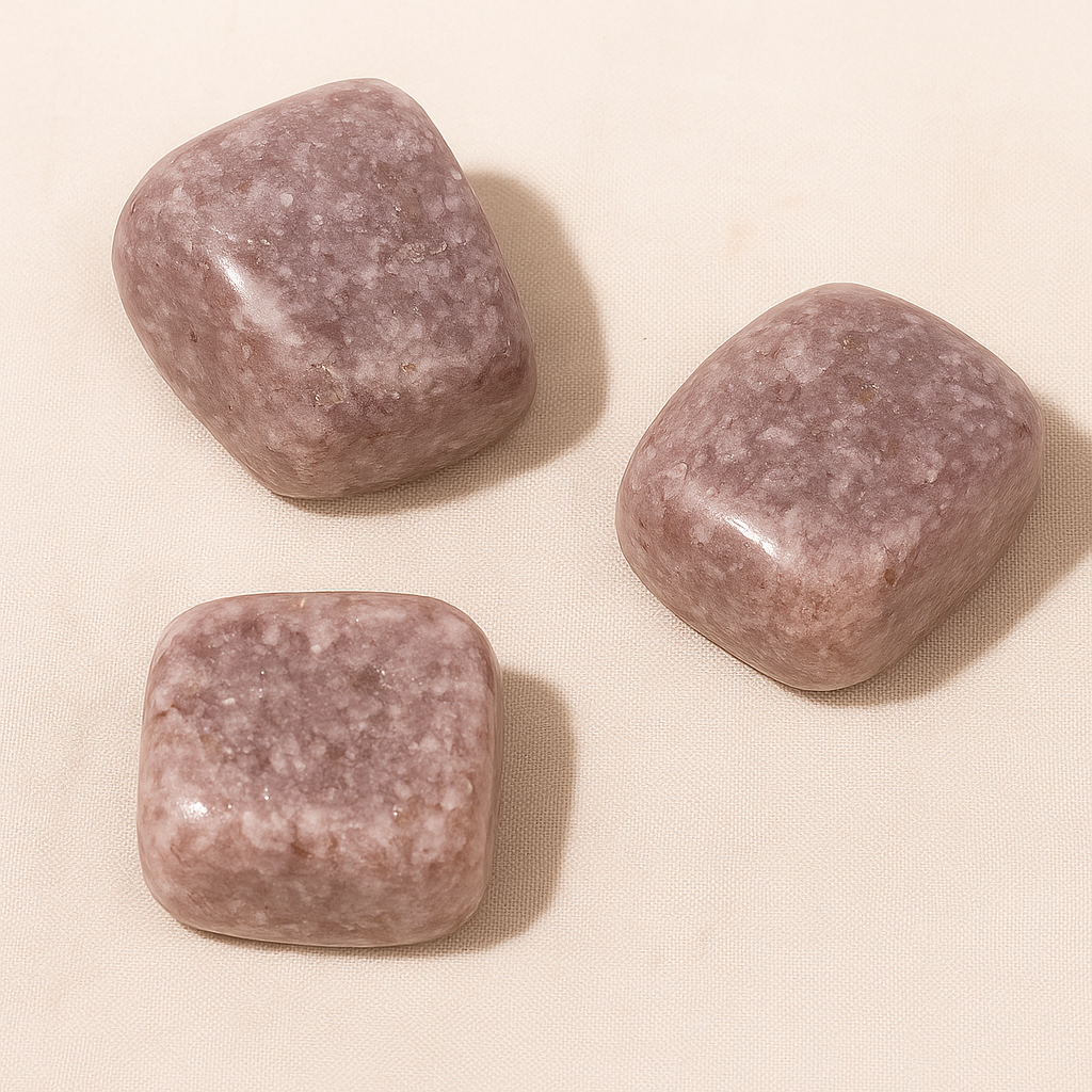 Pack 3 piedras Lepidolita - Calma y Equilibrio emocional