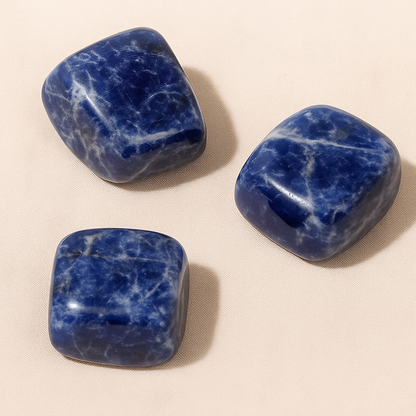 Pack 3 piedras Sodalita - Claridad Mental y Comunicación