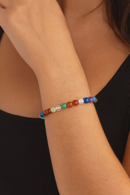 Pulsera 7 chakras bolas 6mm