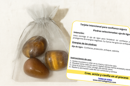 Pack 3 piedras Ojo de Tigre - Fuerza y Poder